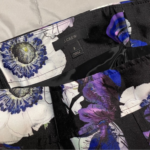 J.crew Violet Poppy A-line mini skirt w pockets $110 E4076 size 2 - Picture 7 of 8